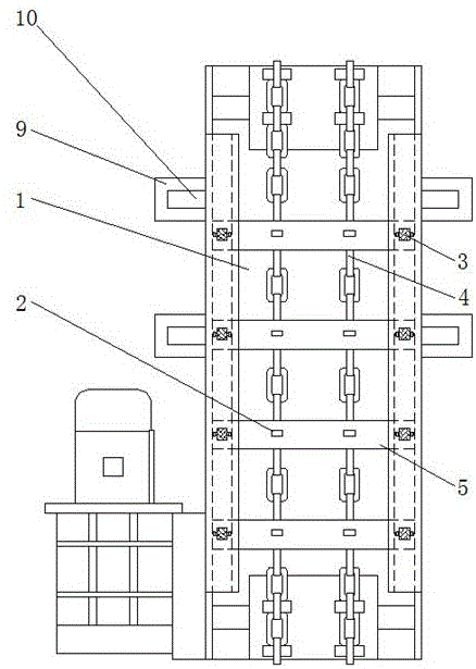 弯曲式刮板输送机刮板机构外形图